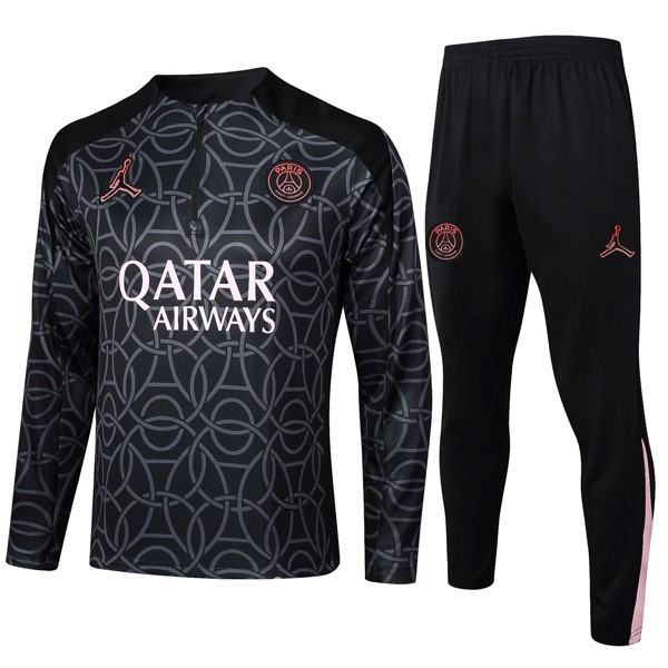 Sweatshirts PSG 2024-25 Schwarz Grau